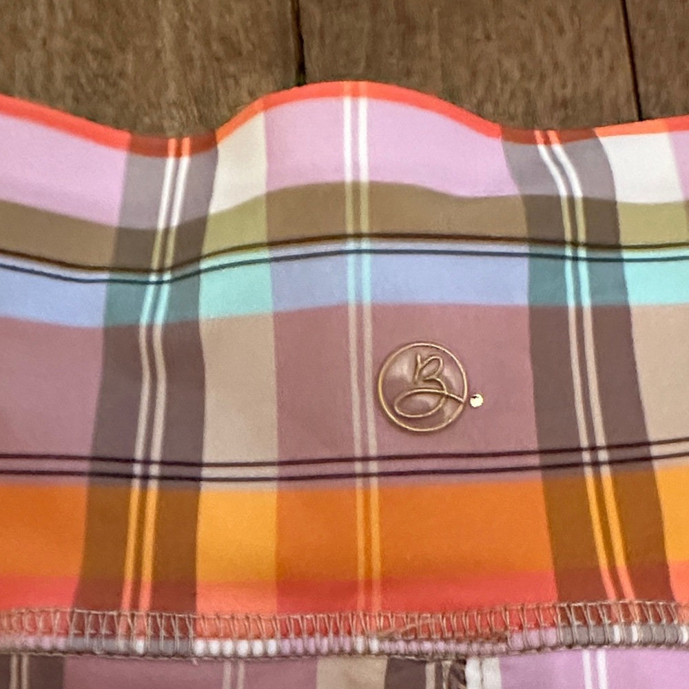 Bobbe Brand Vibrant Plaid Tennis Skirt with Shorts underneath. Size M - Picture 7 of 7